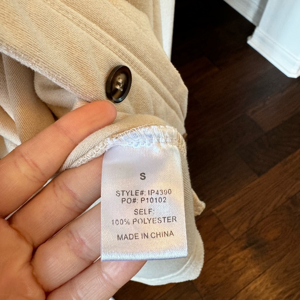 Cream Shacket W/ Buttons - image 4